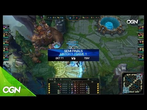 [2016.03.06] 토너먼트 4강 SKT T1 vs TSM Game.1/ IEM 10 월드챔피언십 3회차 (IEM 10 Katowice World Championship)