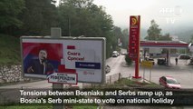 Bosnian Serbs defy Sarajevo with referendum