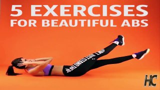 5 exercises for beautiful abs & 5 exercises for svelte legs