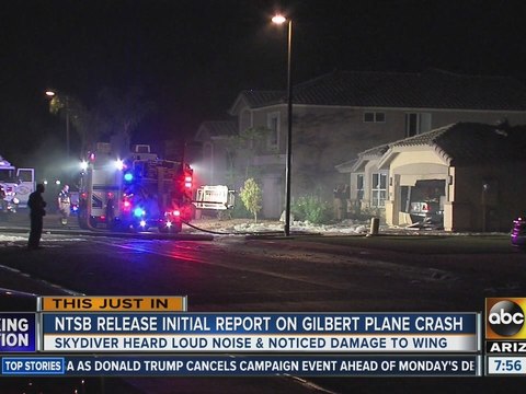 NTSB releases initial report on Gilbert plane crash