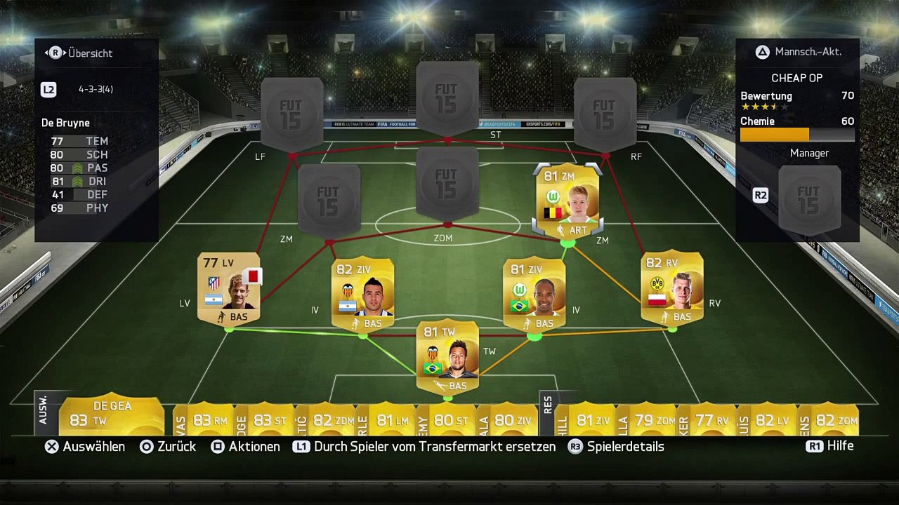 CHEAP OP TEAM!!!! - Squad Builder #01 - FIFA 15 Ultimate Team [PS4-German]