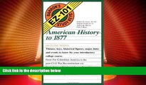 Big Deals  American History to 1877 (Barron s EZ-101 Study Keys)  Free Full Read Best Seller