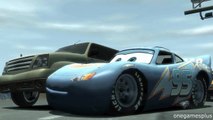 Biggest Track v4 Dinoco McQueen over the bridge Disney pixar cars by onegamesplus