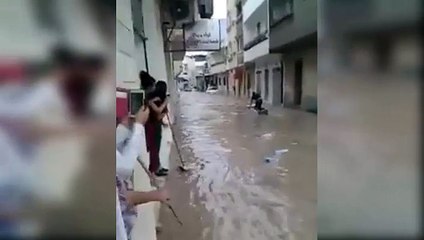 مواطن يتجول داخل ثلاجة في أحياء منطقة مساكن !