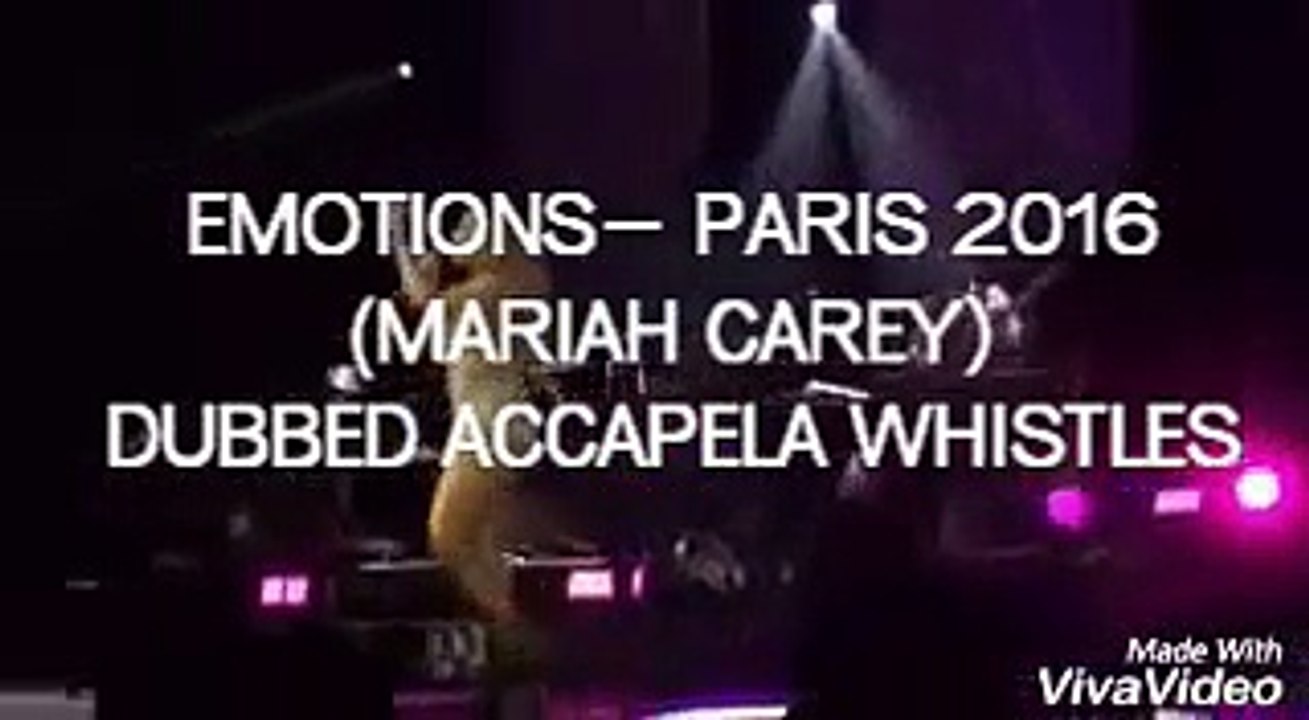 (SLAYING ACAPELLA) MARIAH CAREY EMOTIONS LIVE WHISTLE REGISTER BY MALE (SWEET SWEET FANTASY PARIS)