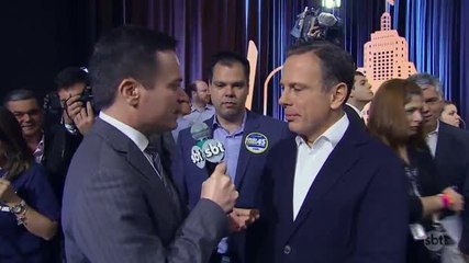 João Doria diz que debate do SBT `foi o mais propositivo`