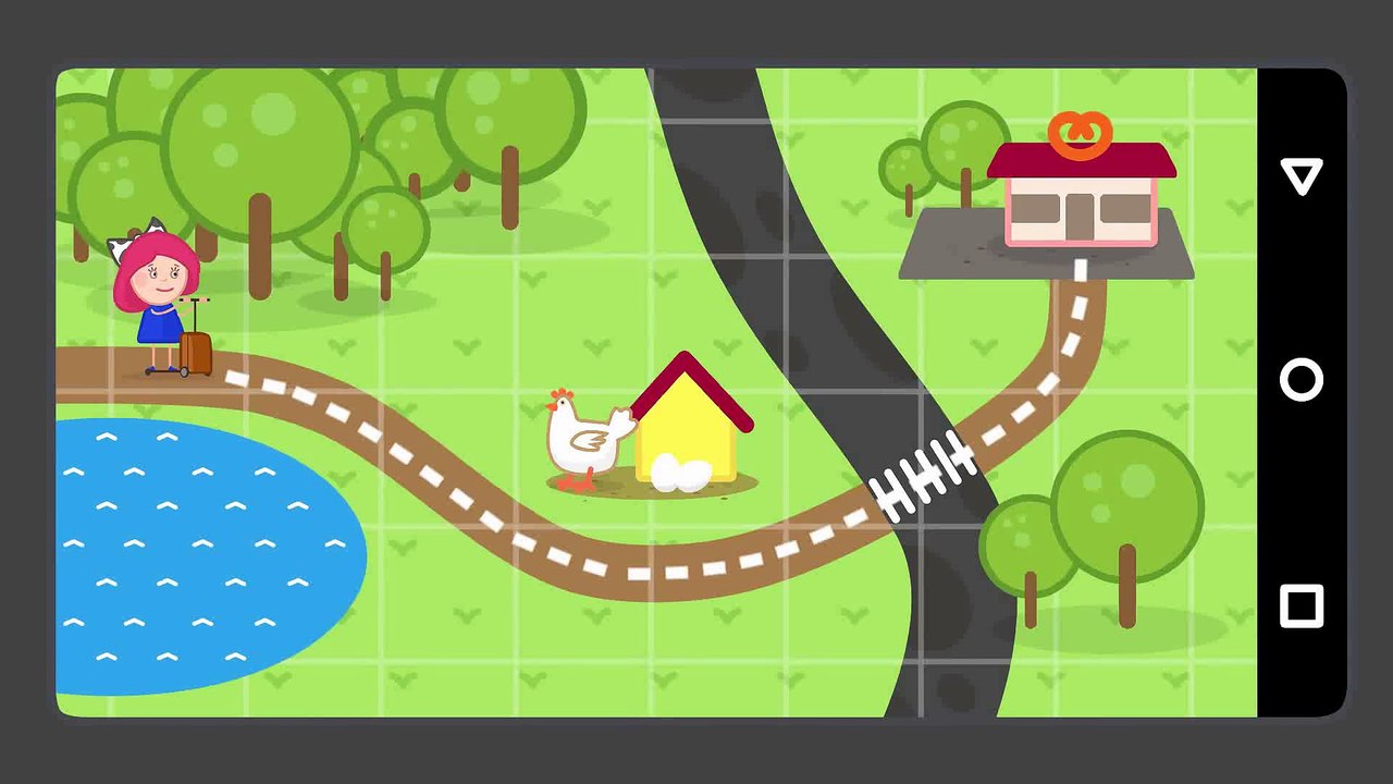 Video for kids. Little Ducks. Animation series Smarta and her magic bag