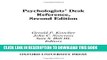 [PDF] Psychologists  Desk Reference Full Online