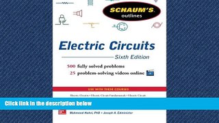 Online eBook Schaum s Outline of Electric Circuits, 6th edition (Schaum s Outlines)