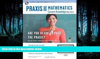 Popular Book PRAXIS II Mathematics Content Knowledge (0061) Book   Online (PRAXIS Teacher