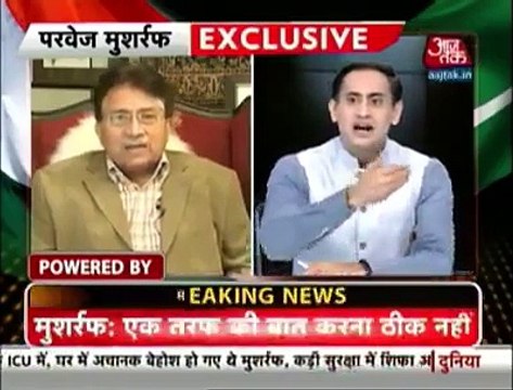 PERVEZ MUSHARRAF Mouth Breaking Reply To Indian Anchor During Interview