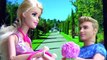 Barbie Baby Doll TWINS born after Barbie & Ken Wedding - doll bathtime & feed