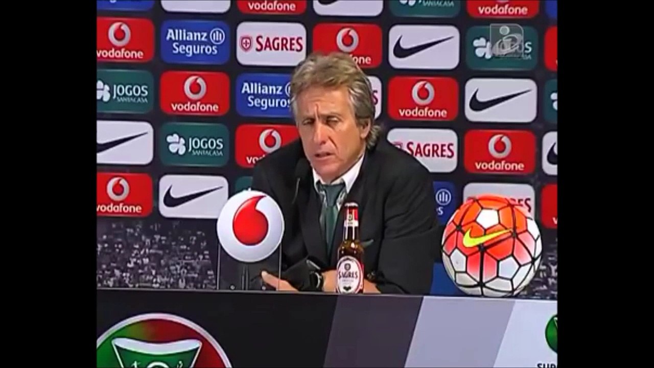 Jorge Jesus Emocionado com primeiro titulo pelo Sporting SCP 2015
