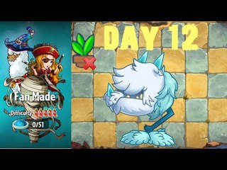 Plants vs. Zombies 2 - Fan Made World by OyKus - Level 12 (Don't Lose Plants)