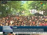 Cuba: estudiantes protestan contra World Learning