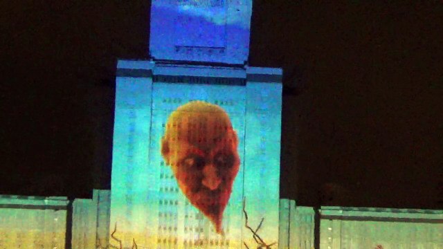 Световое шоу на МГУ(Безграничный МГУ и Хранитель)-Салют