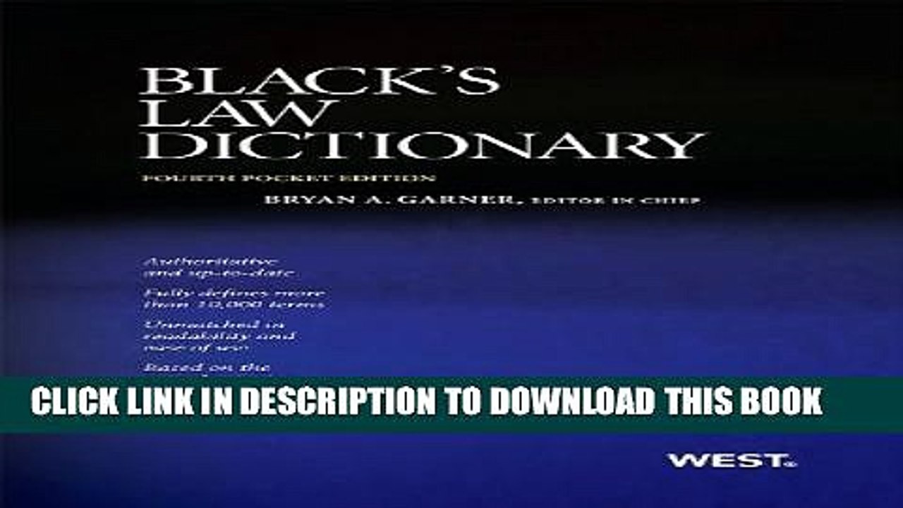 [PDF] Black s Law Dictionary, Pocket Edition, 4th Full Colection