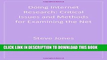 [PDF] Doing Internet Research: Critical Issues and Methods for Examining the Net Full Online[PDF]