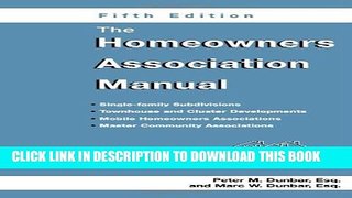 [PDF] The Homeowners Association Manual (Homeowners Association Manual)(5th Edition) Full Online