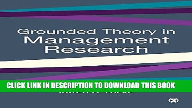 [PDF] Grounded Theory in Management Research (SAGE series in Management Research) Popular