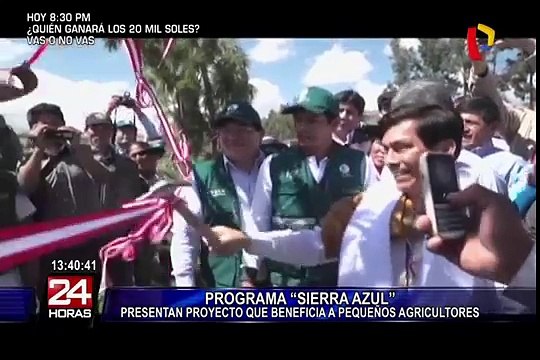 Ministro de Agricultura y Riego lanza programa “Sierra Azul