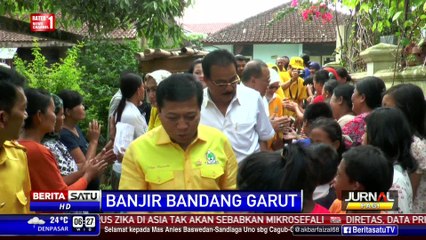 Setnov Beri Bantuan ke Korban Banjir Garut