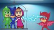 #Masha And The Bear #with #PJ #Masks #Catboy #Gekko #Owlette #Crying when #bad #makeup #Parody New