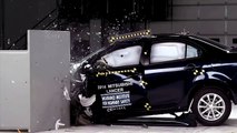 2014 Mitsubishi Lancer small overlap IIHS crash test