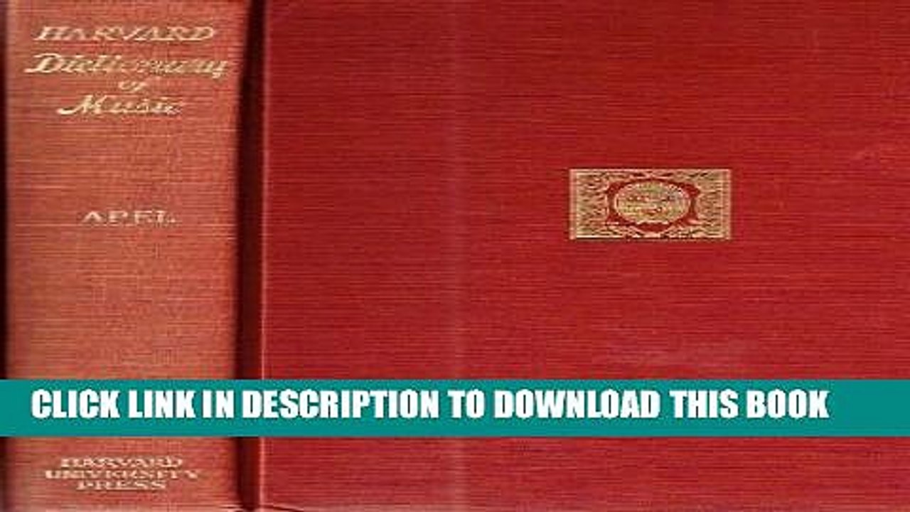 [Read PDF] Harvard Dictionary of Music Download Online
