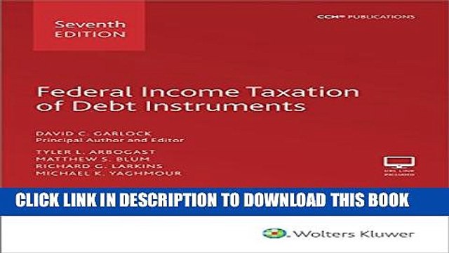 [PDF] Federal Income Taxation of Debt Instruments - 7th Edition Full Colection