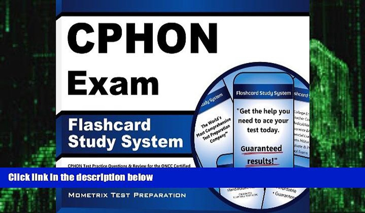 Big Deals  CPHON Exam Flashcard Study System: CPHON Test Practice Questions   Review for the ONCC
