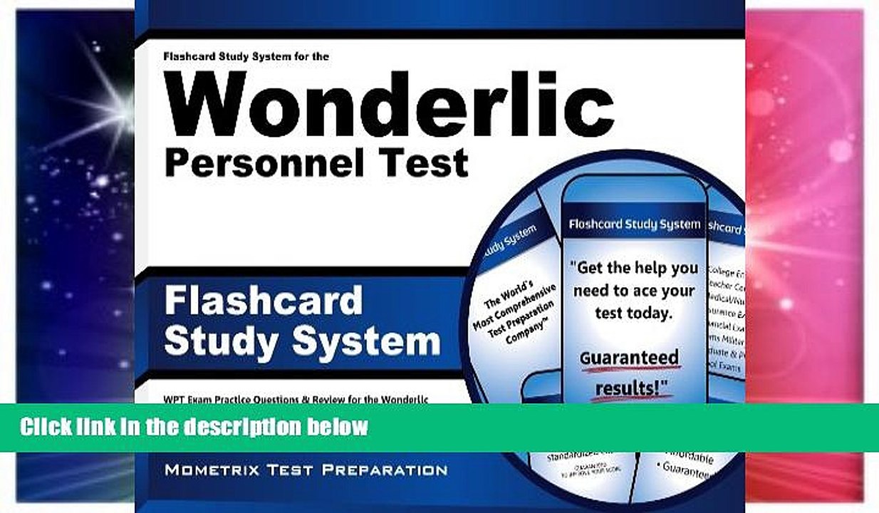 Big Deals  Flashcard Study System for the Wonderlic Personnel Test: WPT Exam Practice Questions