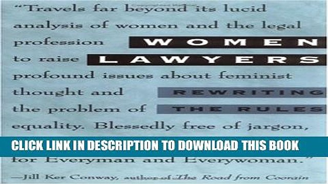 [PDF] Women Lawyers: Rewriting the Rules Popular Colection