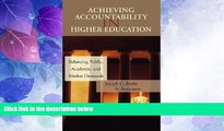 Big Deals  Achieving Accountability in Higher Education: Balancing Public, Academic, and Market