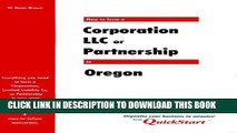 [PDF] How to Form a Corporation, LLC or Partnership in Oregon Popular Colection