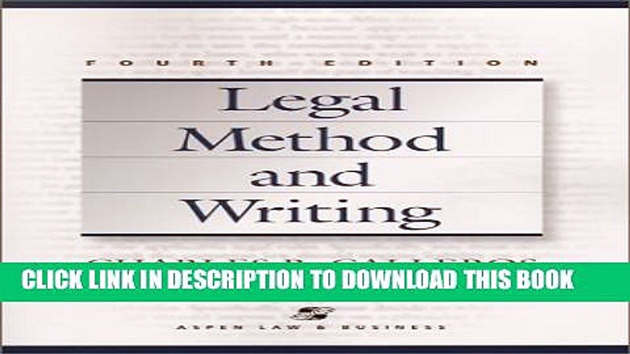 [PDF] Legal Method and Writing (Legal Research and Writing) Popular Online