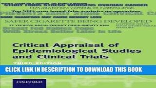 [PDF] Critical Appraisal of Epidemiological Studies and Clinical Trials (Oxford Medical