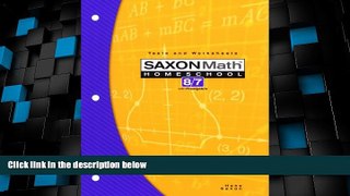 Big Deals  Saxon Math 8/7 Homeschool: Testing Book 3rd Edition  Best Seller Books Most Wanted