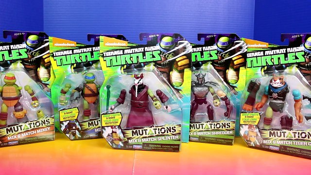 Teenage Mutant Ninja Turtles TMNT Mutations Leo Mikey Splinter Shreder Tiger Claw