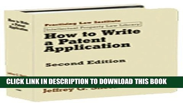 [PDF] How to Write a Patent Application (Intellectual Property Law Library (Practising Law