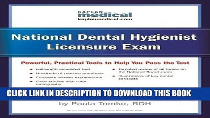 [Read PDF] Kaplan National Dental Hygienist Licensure Exam (Kaplan National Dental Hygenist