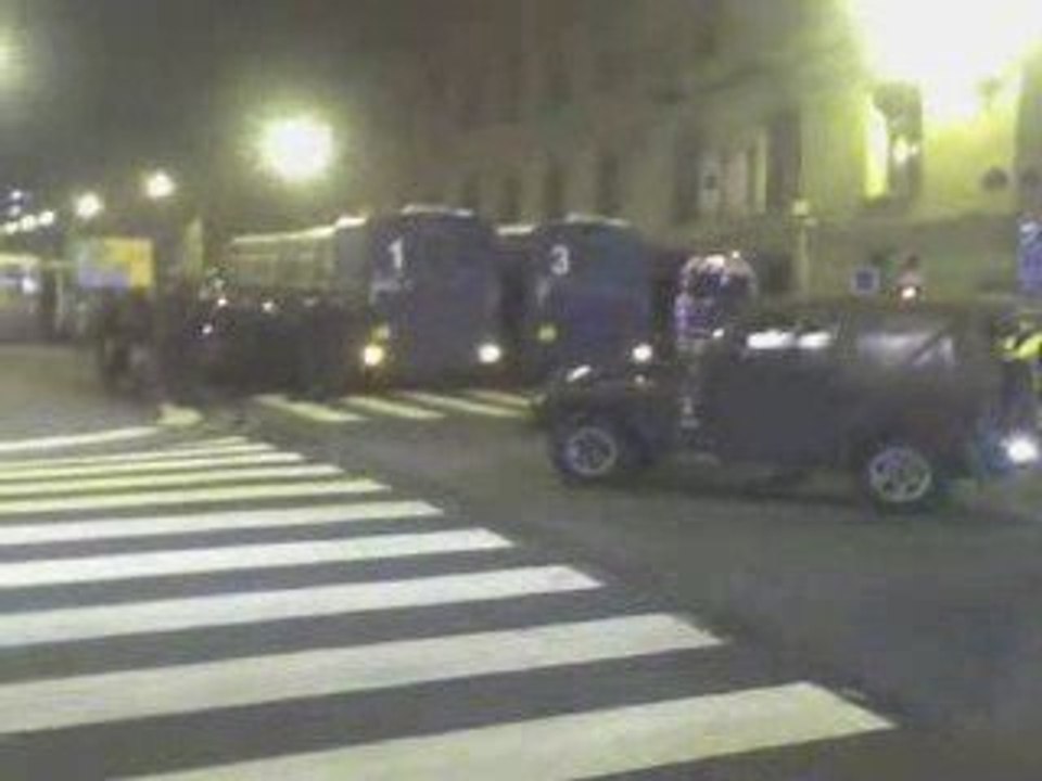Forte présence policière (Sorbonne)
