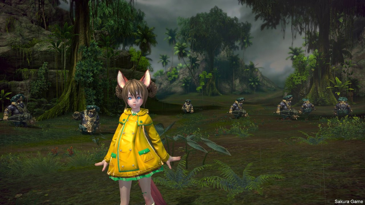 Tera Online - Sakura sous la pluie