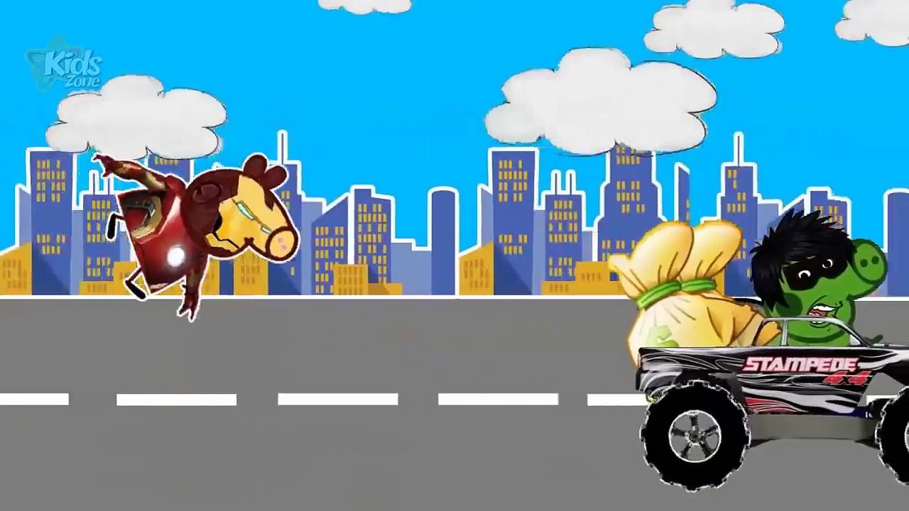 ✓ Peppa Pig Constructing the Police Car vs Monster Trucks for Children | New and Full Episodes 2016