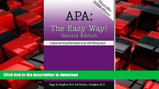 FAVORIT BOOK APA: The Easy Way! [Updated for APA 6th Edition] 2nd (second) Edition by Peggy M.