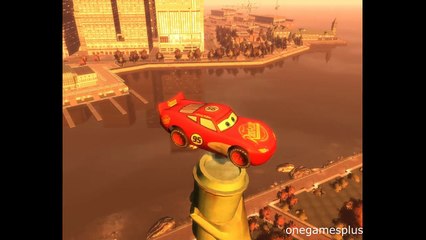 Lightning Mcqueen Dinoco on Statue of Liberty instead of fire by onegamesplus