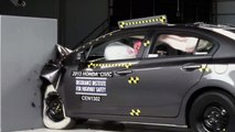 2013 Honda Civic 4-door small overlap IIHS crash test