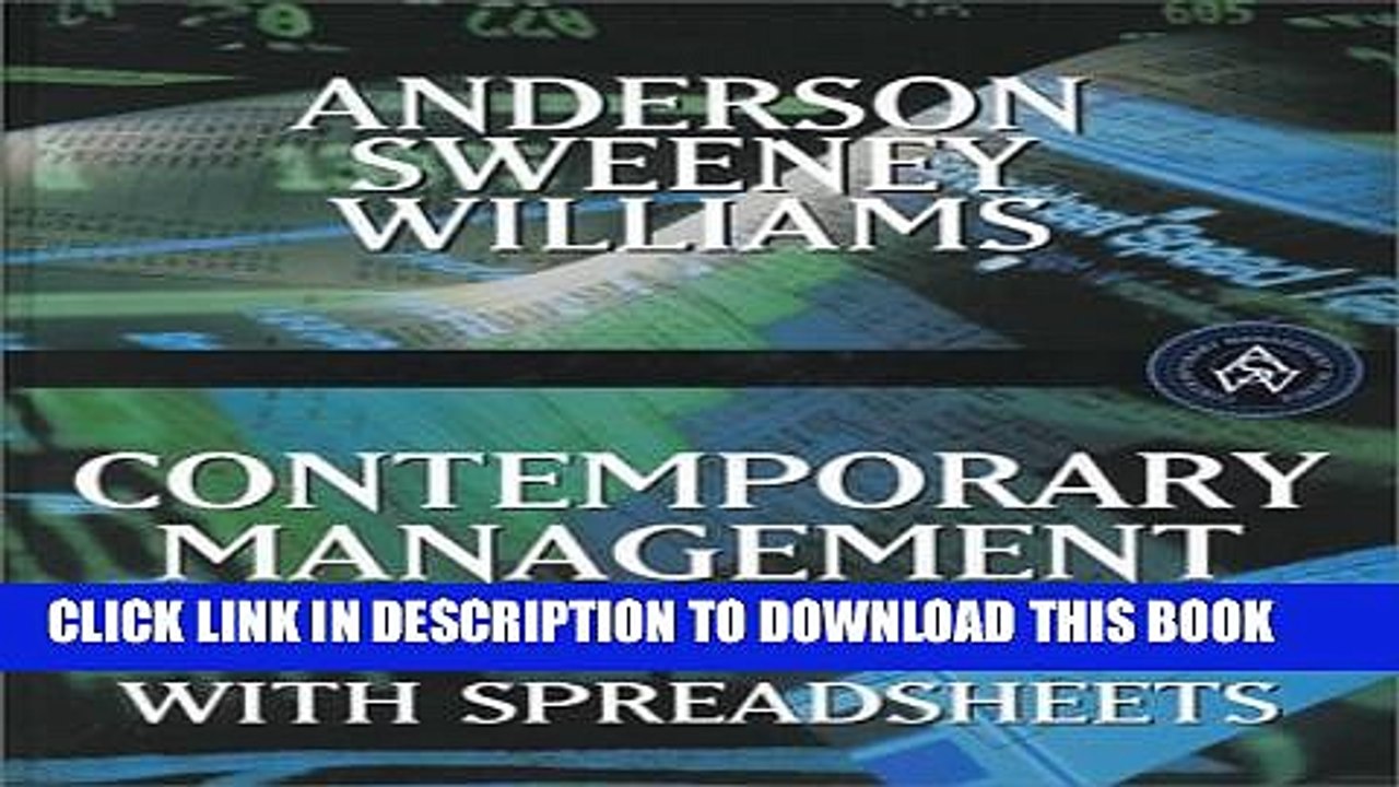 [PDF] Contemporary Management Science with Spreadsheets Full Online