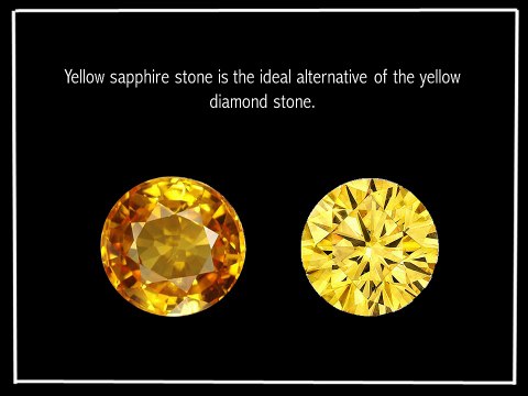 Yellow Sapphire Gemstone Vs Yellow Diamond
