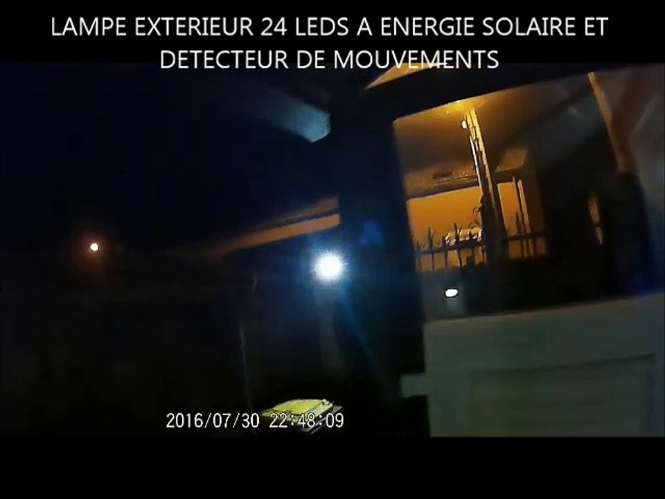 lampe leds énergie solaire et detecteur mouvements